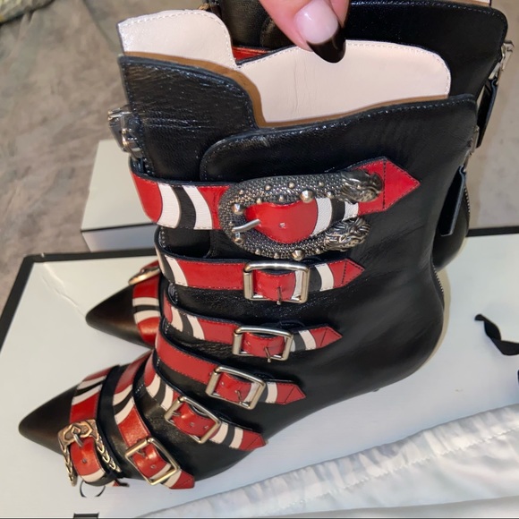 Gucci king snake Susan booties - Picture 5 of 15